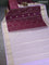 Bangalori silk saree wine shade and lavender with allover zari weaves and zari woven border