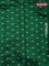 Chiniya silk saree green with allover bandhani prints