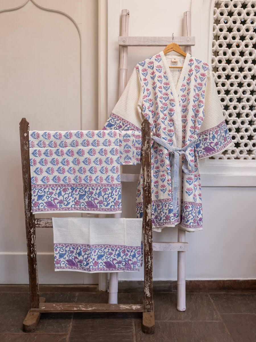 Set of 6 - Neerja Block Print Bath Set