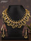 Antique guttapusalu necklace with cz stones and pearl hangings
