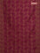 Banarasi semi matka saree dark magenta pink and brown with allover thread weaves and thread woven border