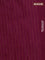 Banarasi semi matka saree wine shade with allover thread weaves in borderless style