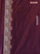 Banarasi semi katan silk saree dual shade of maroonish purple with allover silver & gold zari weaves and zari woven border