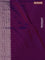 Banarasi semi katan silk saree purple with allover silver & gold zari weaves and zari woven border