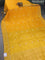 Banarasi silk saree yellow and violet with annam zari woven buttas and zari woven border