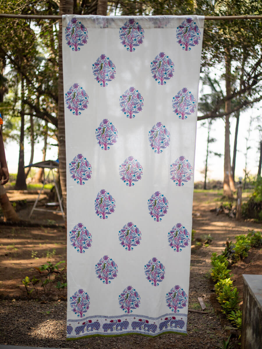 Jaipur Block Printed Cotton Curtain