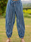 Midnight Stripes Cotton Lantern Pants