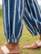 Midnight Stripes Cotton Lantern Pants