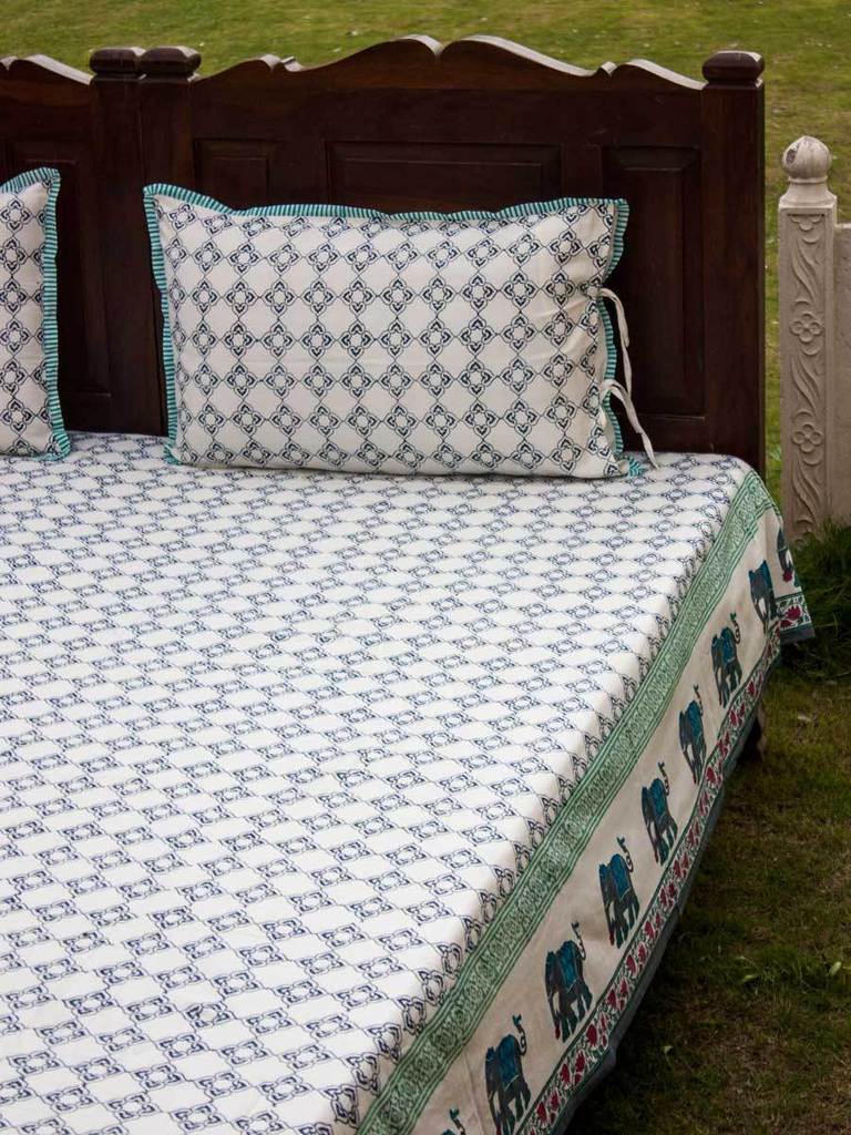 Set of 2 - Onam Cotton Pillow Cover