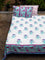 Song of Lilies Block Printed Cotton Bedsheet