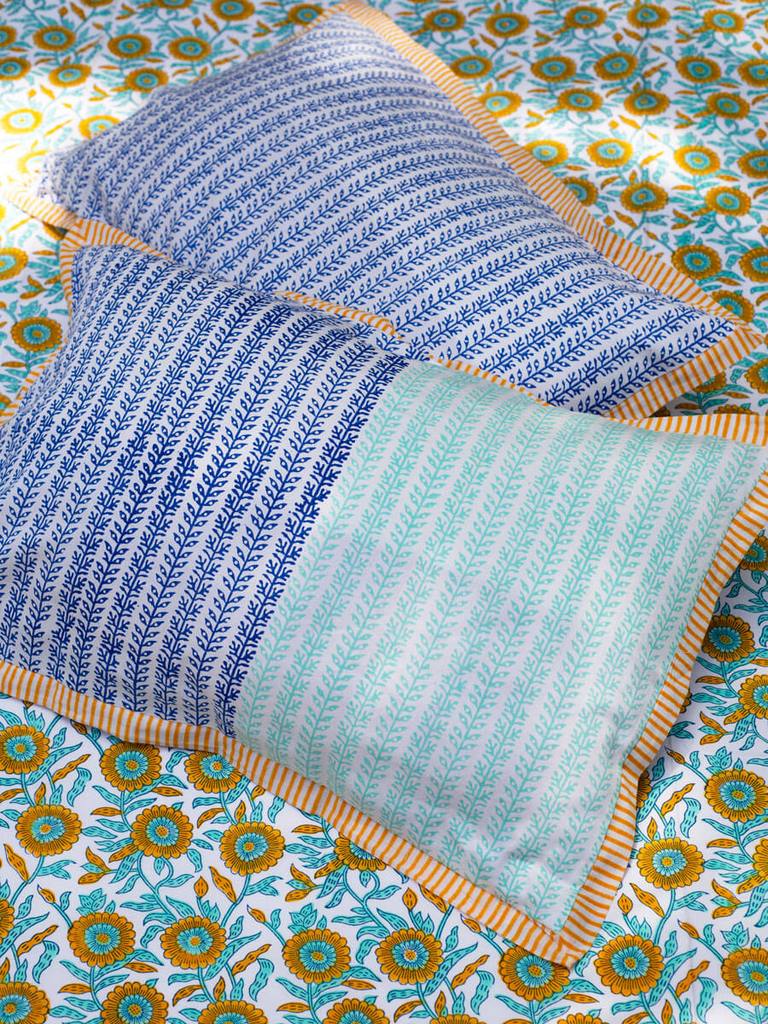 Set of 2 - Sunflower Fields Cotton Pillow Cover