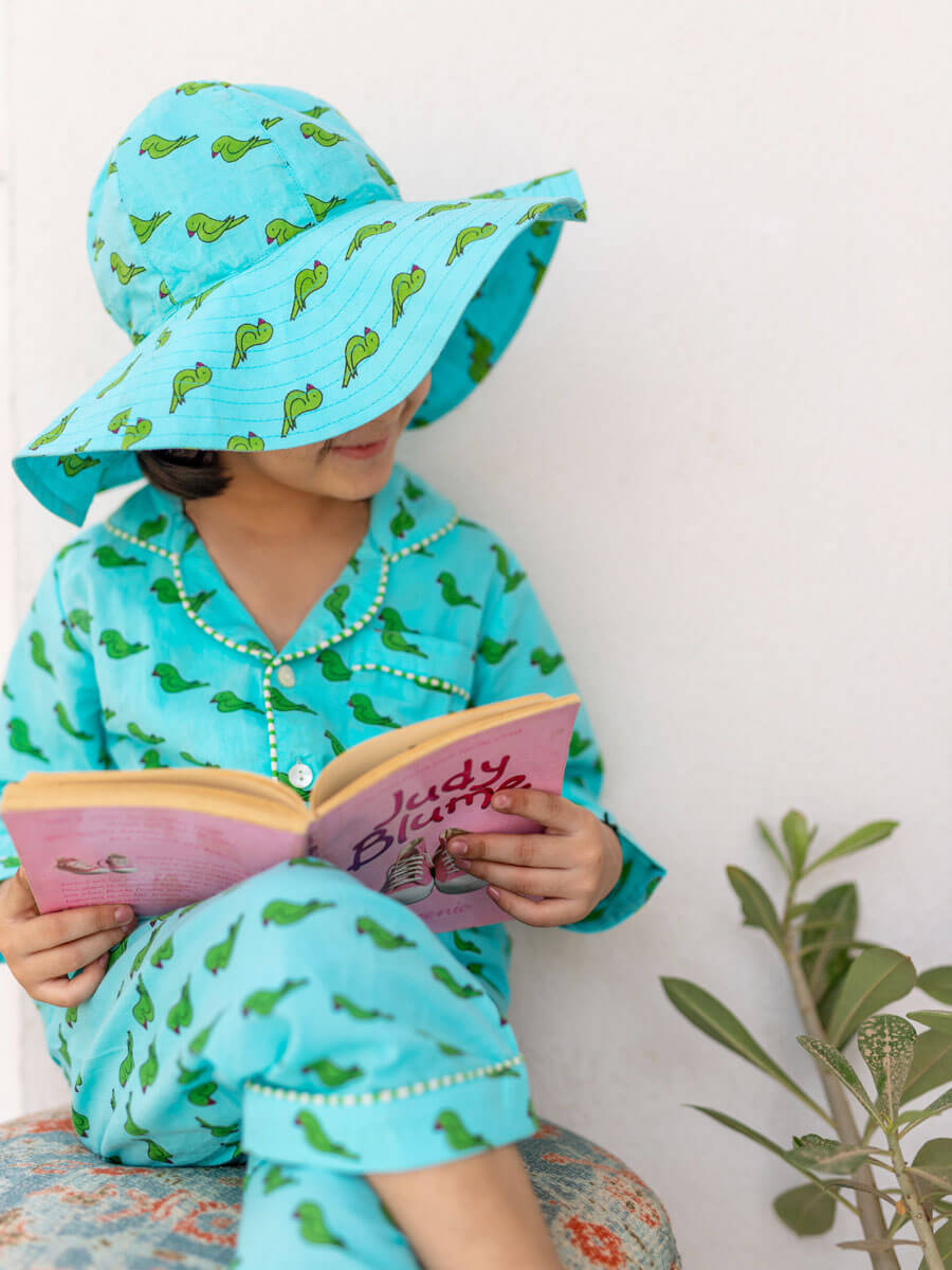 Chota Mithhu Block Printed Cotton Hat