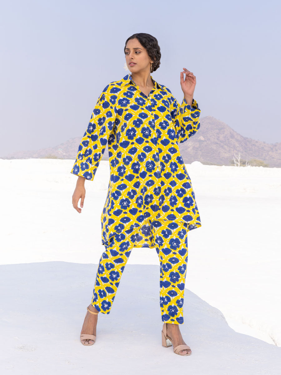 Set of 2 - Bordeaux Slub Co-ord Set