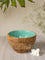 Teal Wooden Snack and Fruit Bowl