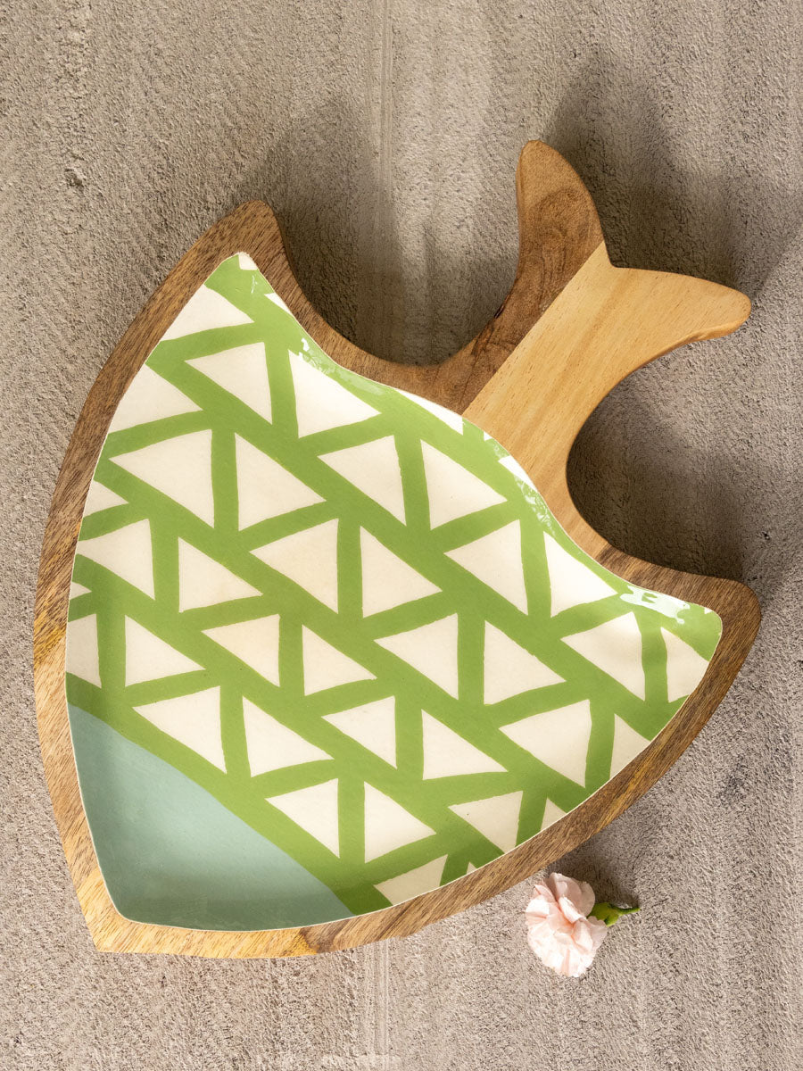 Sea Water Large Wooden Platter