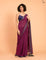 Suta Purple Grey Woven Design Cotton Blend Saree