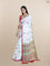 Suta Women White Ethnic Motifs Motif Printed Cotton Saree