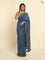 Suta Blue Solid Zari Saree