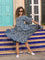 SKY Indigo Cotton Tiered Dress
