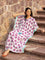 Summer Cocktail Block Printed Cotton Kaftan