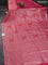 Banarasi silk saree pink with allover zari woven brocade weaves and zari woven border