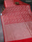 Banarasi semi katan saree red with allover vanasingaram zari weaves and woven border