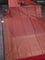 Banarasi semi katan saree red and green with allover thread & zari woven brocade pattern and woven border