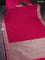 Banarasi semi mushru silk saree pink with allover self emboss & zari buttas and zari woven border