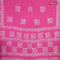 Batik cotton saree light pink with allover sequin work & batik butta prints and printed lace work border