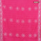 Batik cotton saree pink with allover sequin work & batik butta prints and printed lace work border