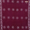 Batik cotton saree wine shade with allover sequin work & batik butta prints and printed lace work border