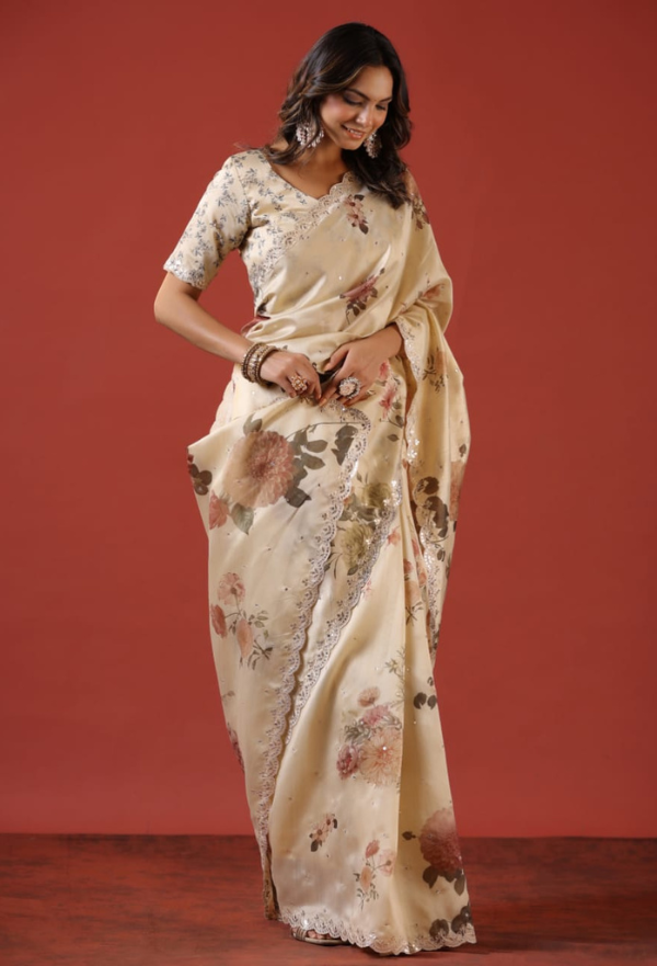 Designer Printed Saree