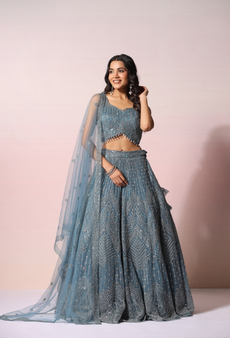 OpulentAura Bridal Elegance Lengha