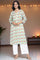 Aqua Green Printed Modal Straight Kurta