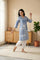 Blue Ethnic Motifs Printed Straight Kurta