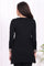 Black Embroidered Straight Acrylic Tunic