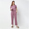 Ankle Length Straight Fit Polka Dot Lounge Pyjamas
