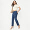 Boot Cut Ankle Length Low Rise Clean Look Jeans