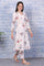 Off-White Floral Printed Pure Cotton A-line Kurta and Pants Co-ord Set