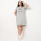Cat Print Cotton Short Night Gown