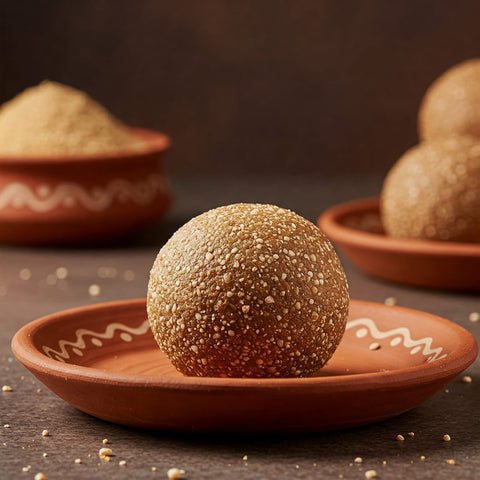 Bellam Jonna Laddu ( Jaggery Jowar Laddu)