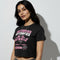 Cotton Graphic Crop T-Shirt