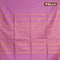 Bamboo silk saree mild purple with allover copper zari woven butta weaves and zari woven border