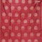 Banarasi cotton saree maroon with copper zari woven buttas and piping border