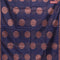 Banarasi cotton saree navy blue with copper zari woven buttas and piping border