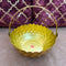 Gift Basket Gold Coated Flower Basket with Handle (Dia 5 Inches)