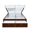Asta Premier Bed with Hydraulic Storage (Walnut)