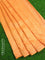 Chappa saree orange with stone & beaded embroidery work
