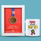 Hindi Medal Frame & Champion Mug Combo