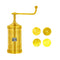 Brass Murkul Maker with Comfortable Handle, Brass Sev, Murkul Maker Sancha Machine with 4 Jali's